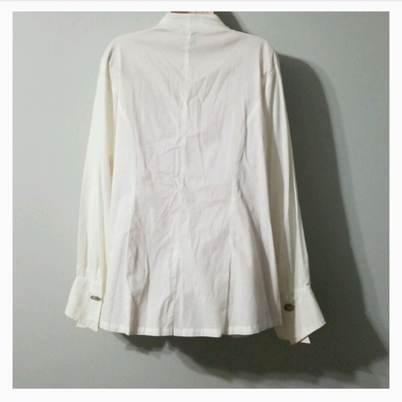 Ashley Stewart Tops | Ashley Stewart 4 Womens Off White Blouse | Poshmark